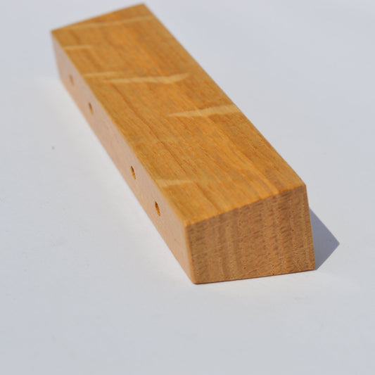 Imola solid wood furniture handle – natural elegance, lacquered oak