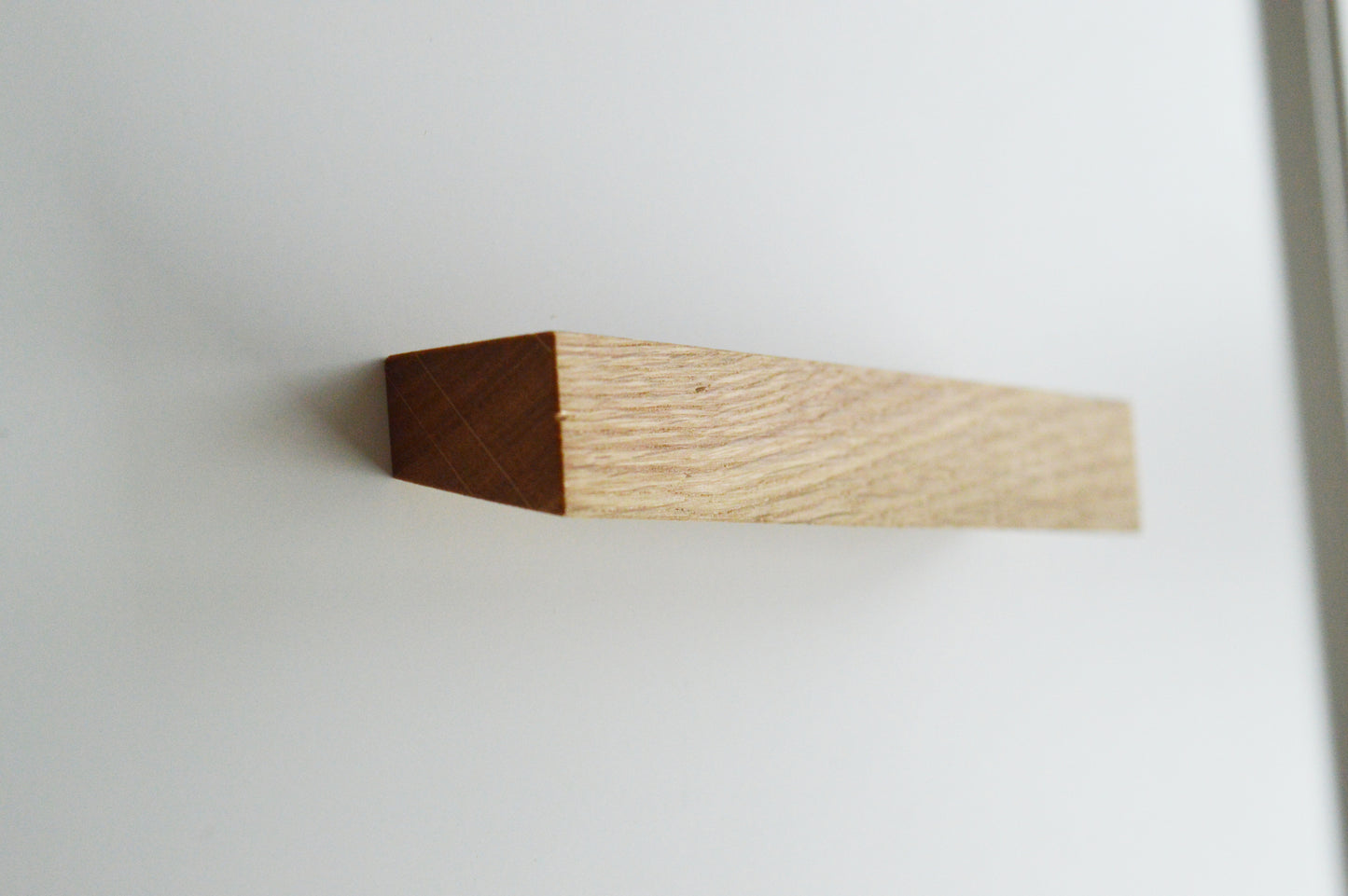 Ferrara modern Wooden furniture handle, oiled Oak