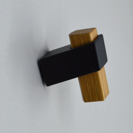 Beam Metal and Wood Furniture Knob